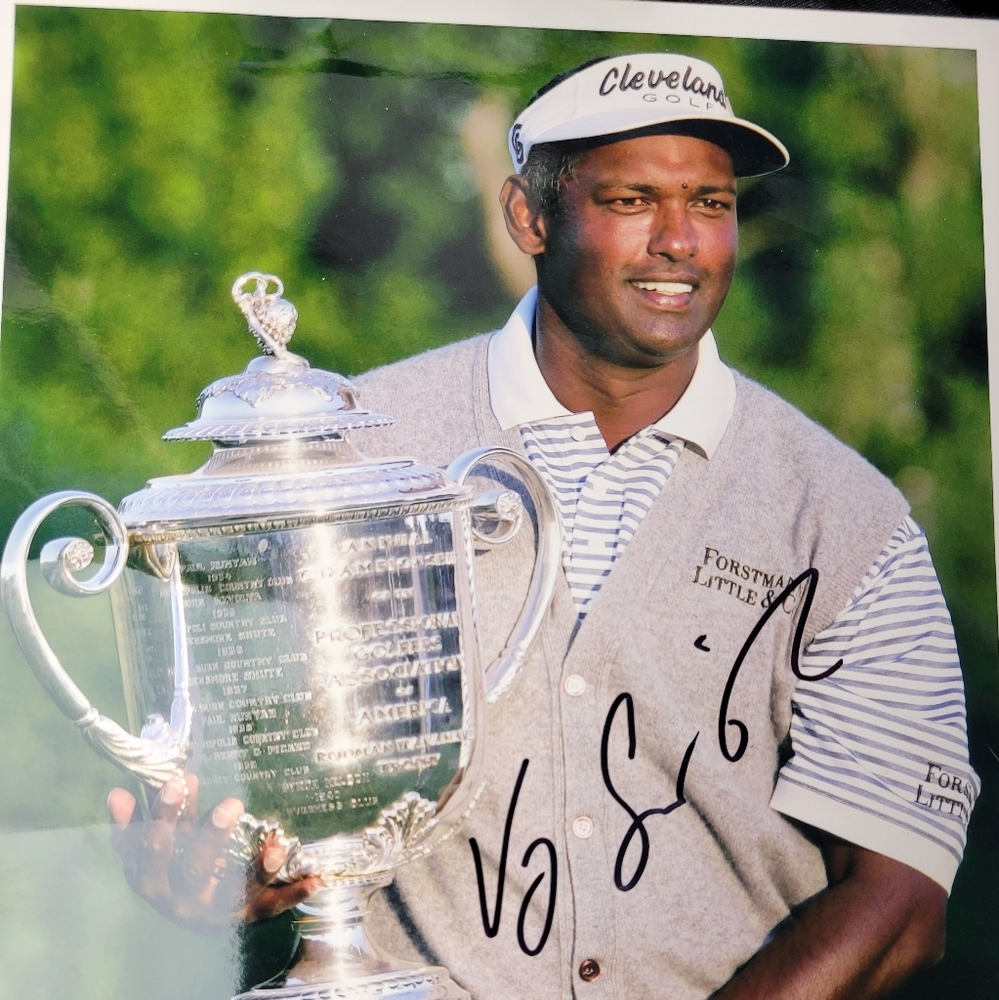 Vijay Singh 2000 PGA Tour Masters Champion Autograph Photo